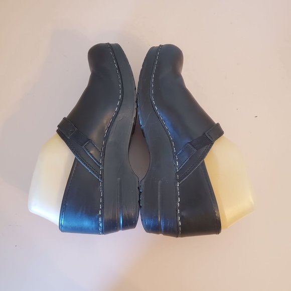 Sanita 39 Clogs Nursing Shoes Comfort‎ Leather Adjustable Snaps 8 - Picture 6 of 8